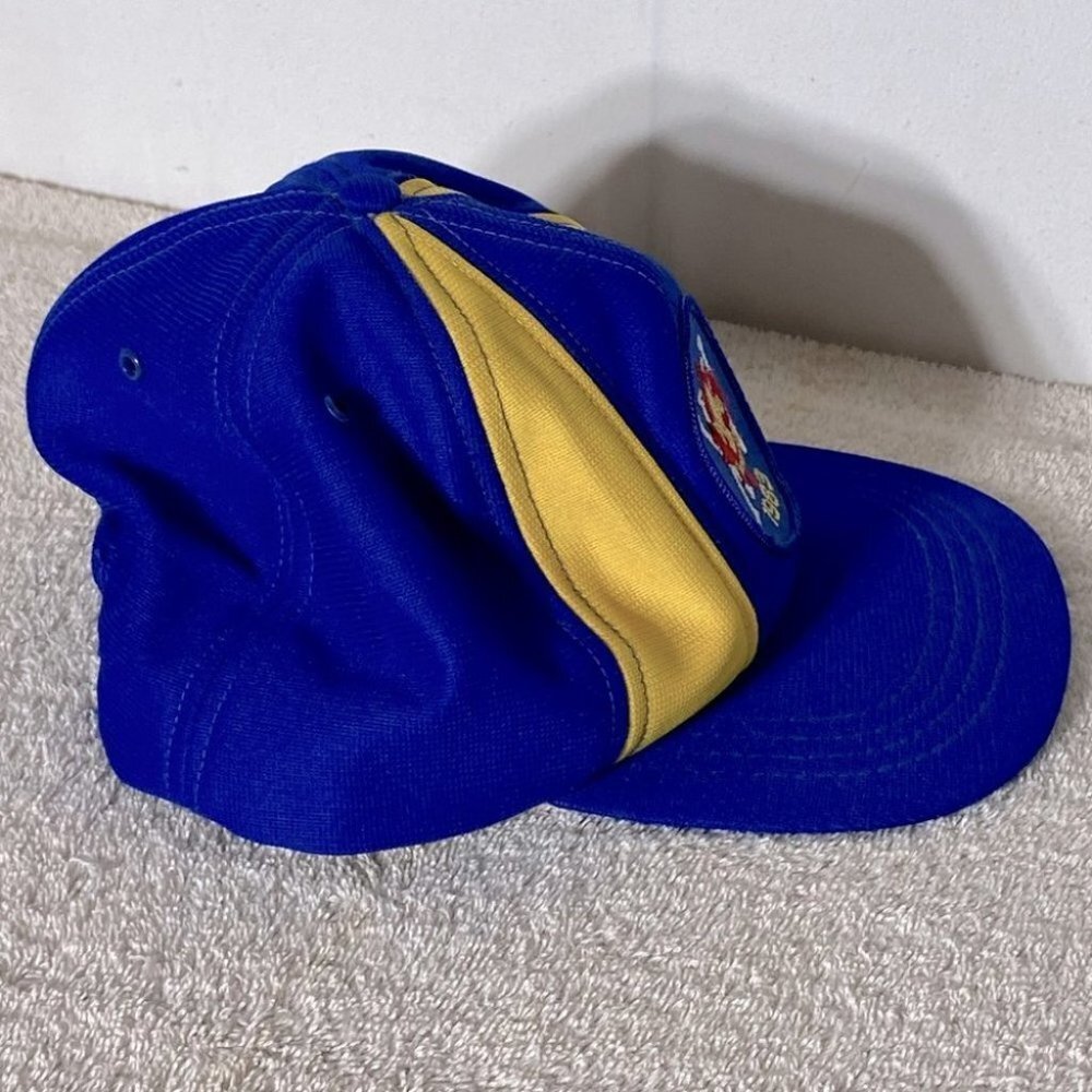 Vintage XV 1983 Blue Yellow Hat - Picture 2 of 9
